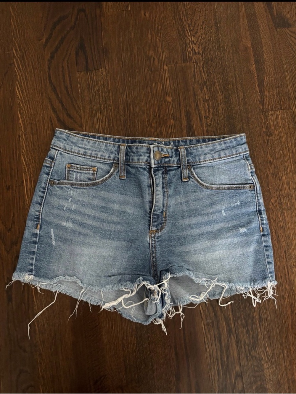 Universal Thread Blue Jean Shorts Distressed Cut-Off